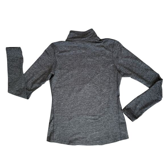 Nike New York Yankees Fitted Running Shirt Small Pullover Long Sleeves Gray Zip - Picture 9 of 15